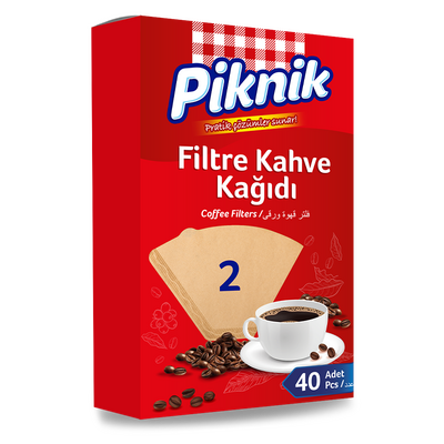 Piknik Filter Coffee Paper NO:2 Pack Of 4O - 1