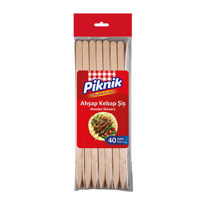 Piknik Wooden Skewers 40 Pcs - 1