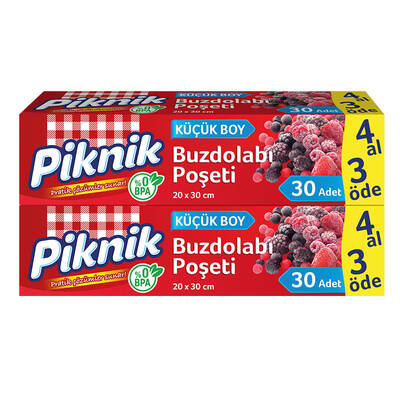 Piknik Buzdolabı Poşeti Küçük Boy 4 Al 3 Öde 30’lu - 1