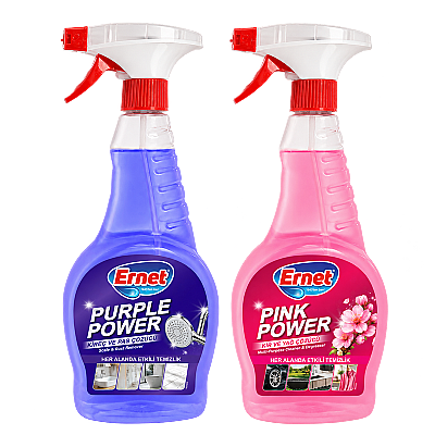 Purple Power Kireç Ve Pas Çözücü 750 ml + Pink Power Kir ve Yağ Çözücü 750 ml - 1