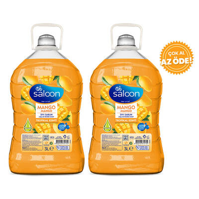 Saloon Liquid Soap Fresh Mango 3 L 2 Pcs - 1