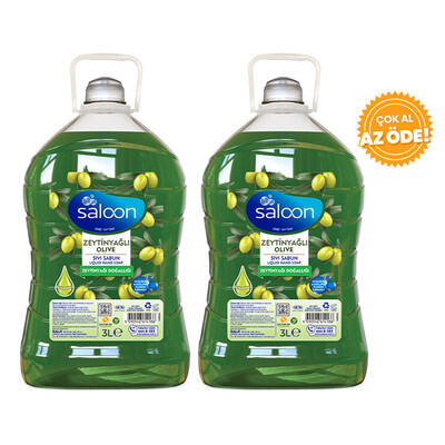 Saloon Liquid Soap Olive Oil 3 L 2 Pcs - 1